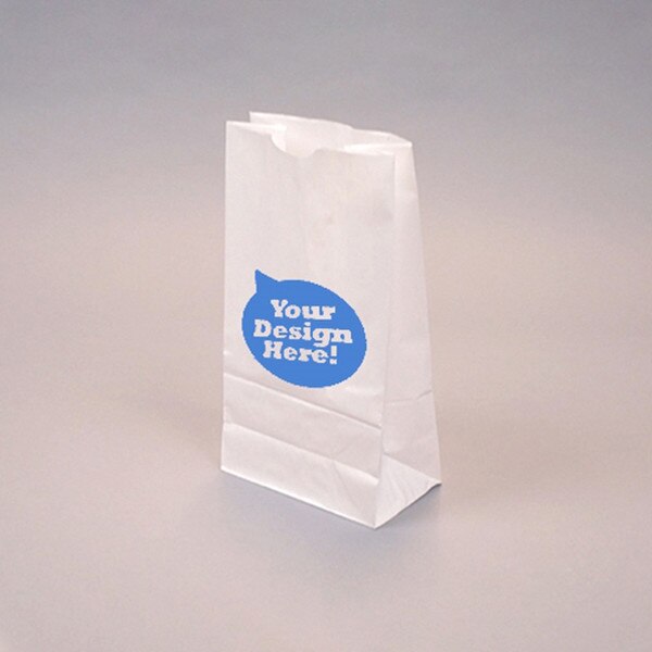Custom-Printed White Kraft 6-lb Bag